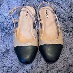 Torrid Black and Cream Flats